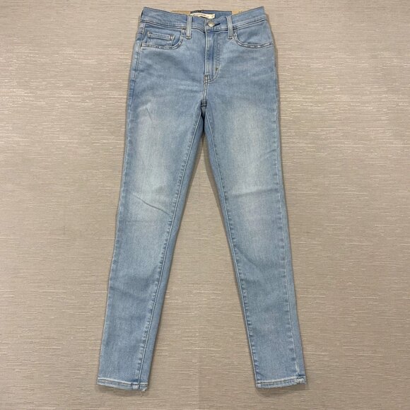 Levi's 720 Jeans Womens 27 x 28 High Rise Super Skinny Light Wash Stretch Denim - Picture 3 of 15